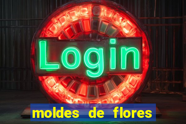 moldes de flores gigantes para imprimir